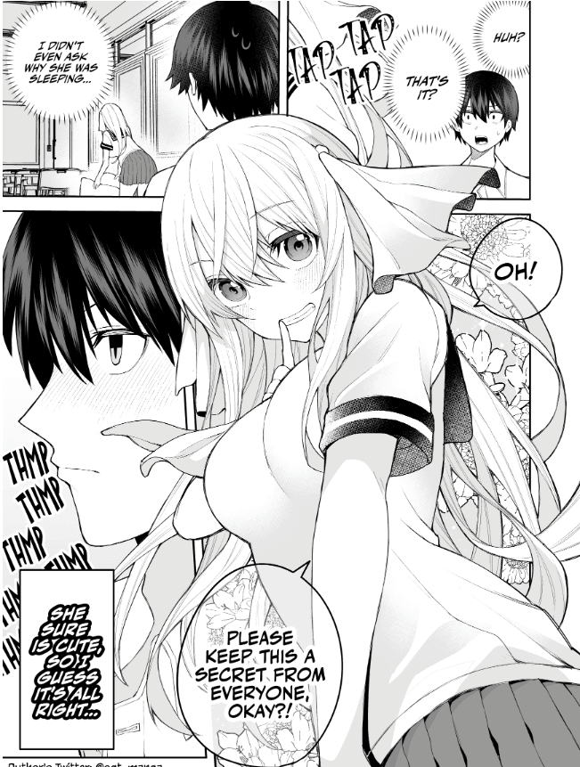 A Girl Sleeping at School